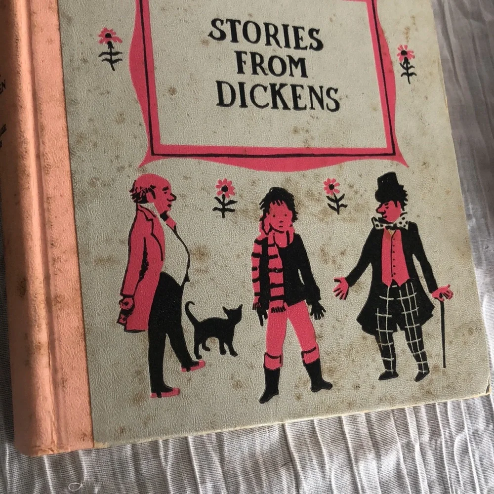 Vintage lot 3 CHARLES DICKENS hardcover childrens books-Gulliver's Travels